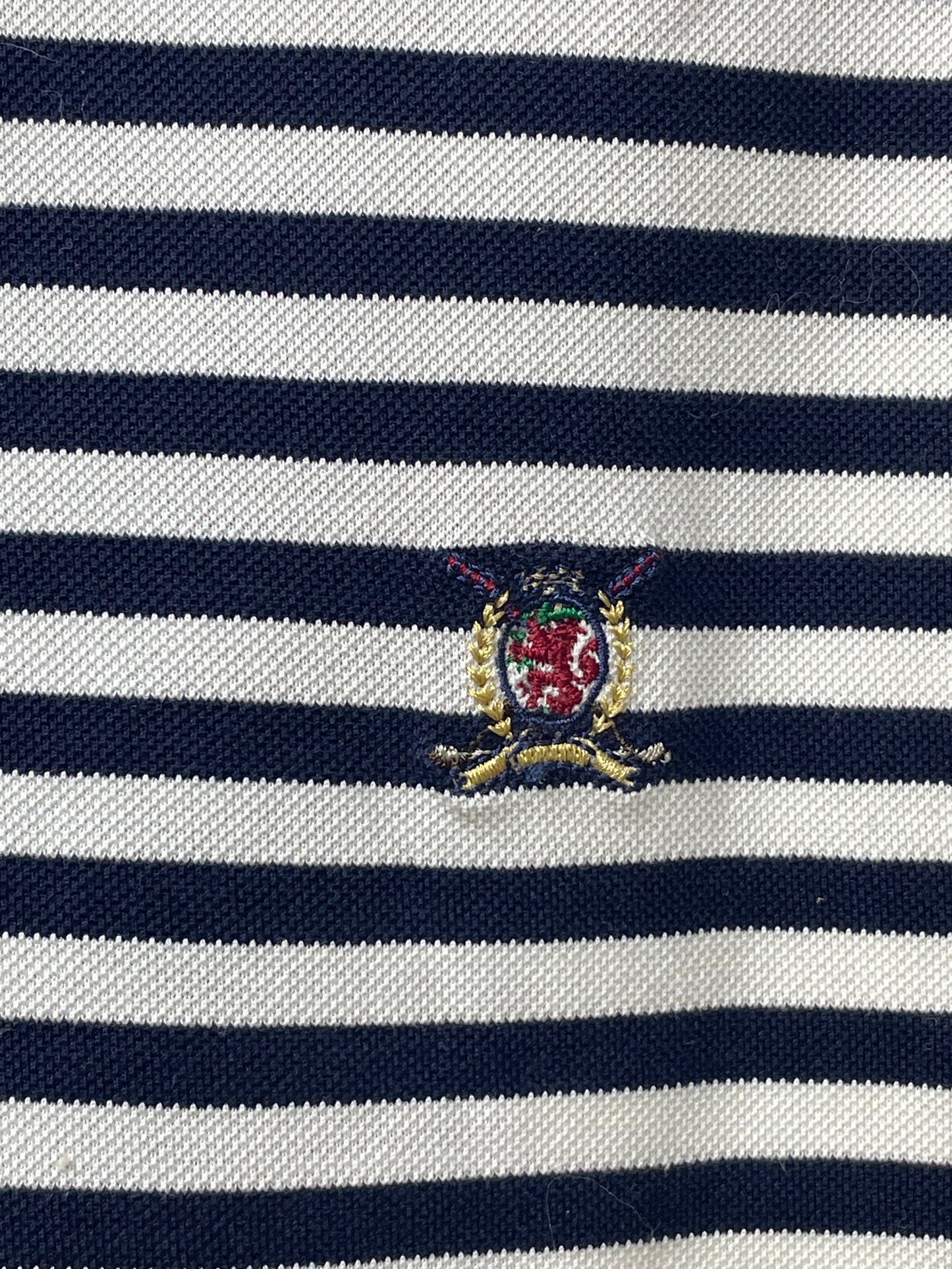 Tommy Hilfiger White Branded Original Cotton Polo T Shirt For Men L