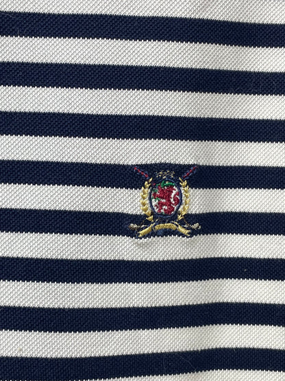Tommy Hilfiger White Branded Original Cotton Polo T Shirt For Men L