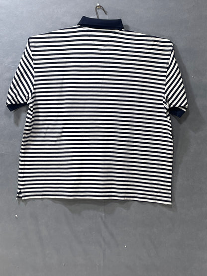 Tommy Hilfiger White Branded Original Cotton Polo T Shirt For Men L