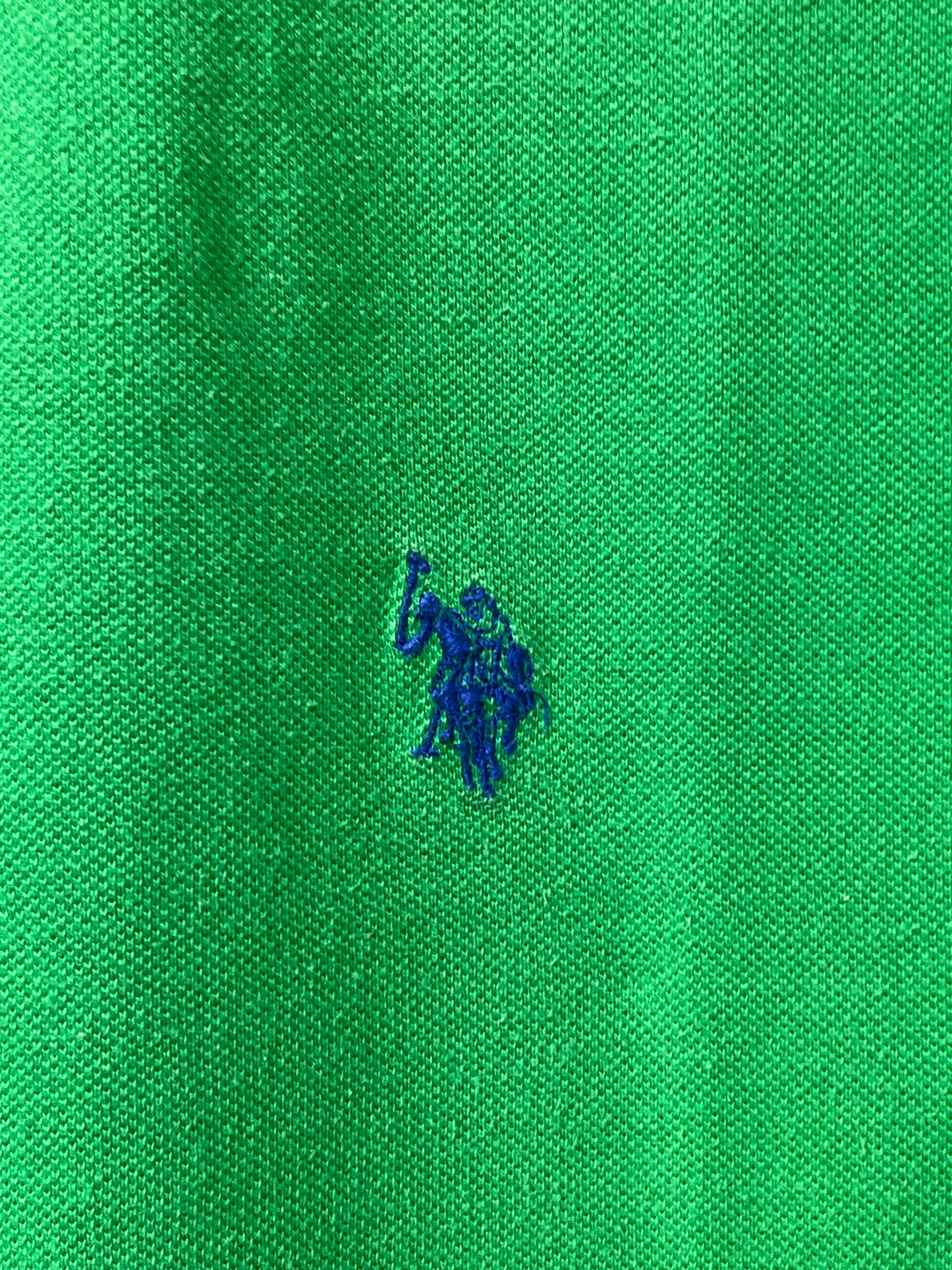 Us. Polo Assn. Green Branded Original Cotton Polo T Shirt For Men XX Large
