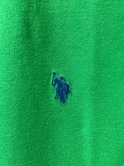 Us. Polo Assn. Green Branded Original Cotton Polo T Shirt For Men XX Large