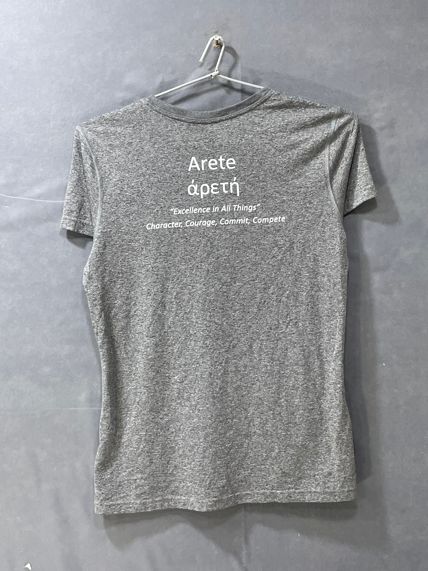 Nike Dri Fit Gray Sport For Women T Shirt Medium