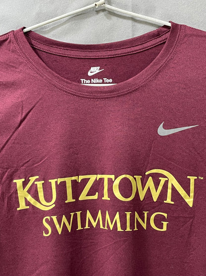 Nike The Tee Maroon Sport For Women T Shirt Medium