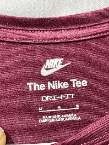 Nike The Tee Maroon Sport For Women T Shirt Medium