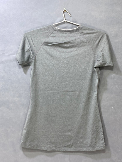 Nike Pro Gray Sports For Women T Shirt M