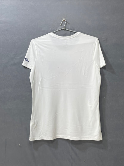 Nike Dri Fit White Sport For Women T Shirt Large
