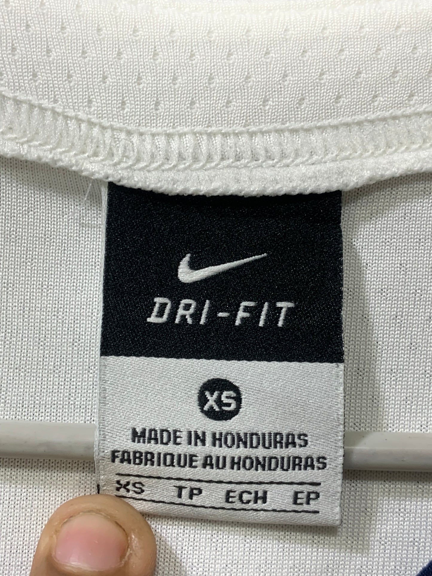 Nike Dri Fit White Sports For Women T Shirt X Small