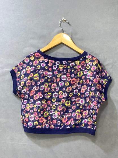 Disney Blue Sports For Women Crop Top M