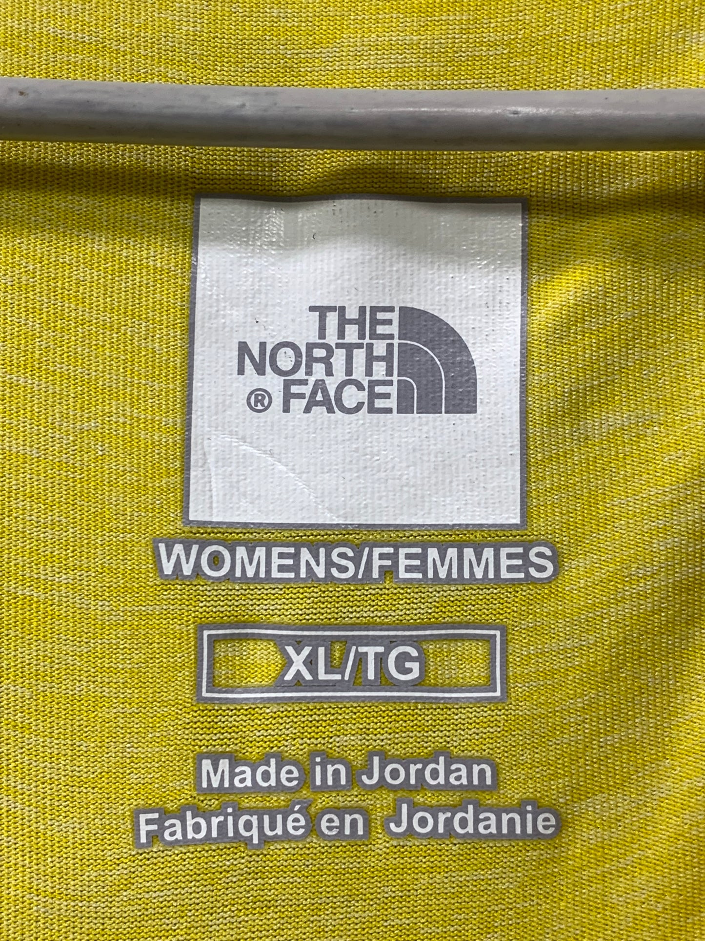 The North Face Yellow Sports For Women T Shirt X Large