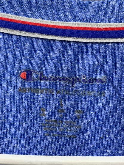 Champion Blue Sports For Women T Shirt L