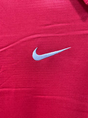 Nike Red Sport For Women Polo T Shirt Large