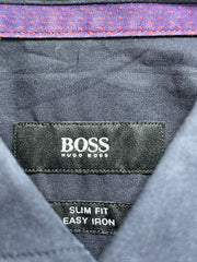 Hugo Boss Blue Cotton Shirt For Men M