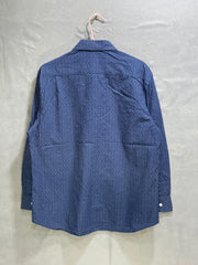 Nautica Blue Cotton Shirt For Men L