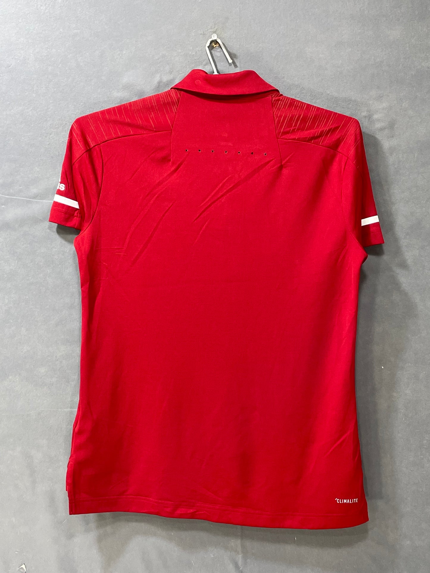 Adidas Red Sport For Women Polo T Shirt Medium