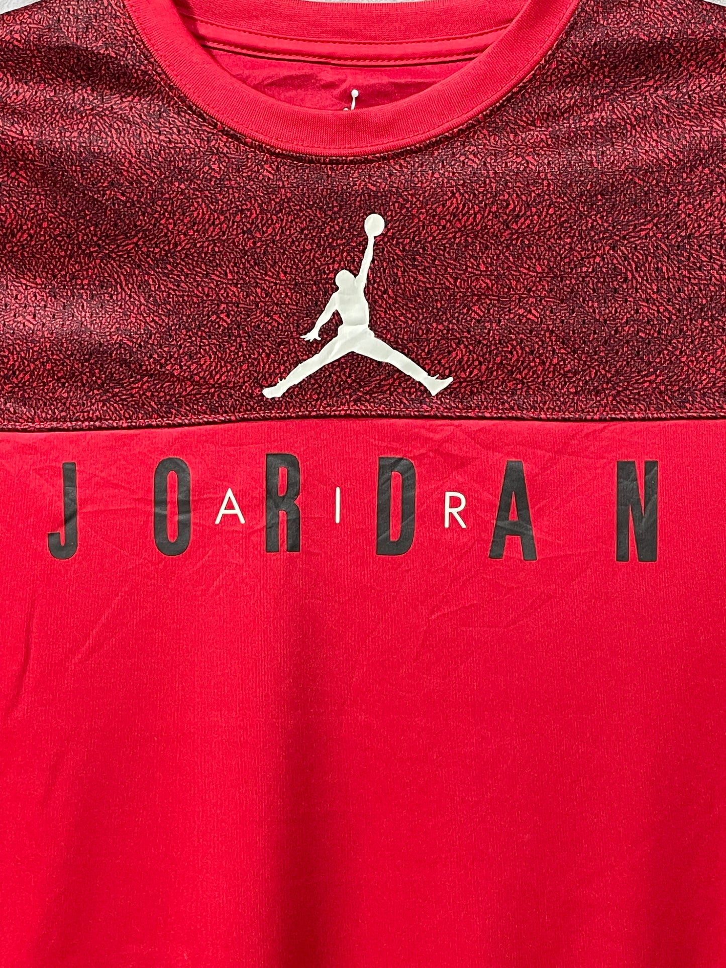 Jordan Dri Fit Red Sport For Women Polo T Shirt Large