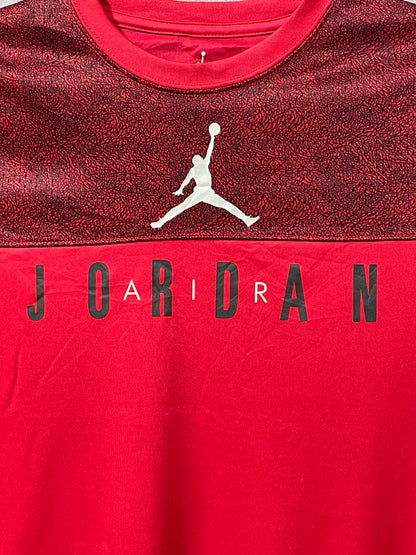 Jordan Dri Fit Red Sport For Women Polo T Shirt Large