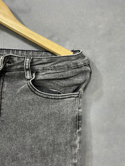 SHEIN Gray Cotton Jeans For Women Pant X Small