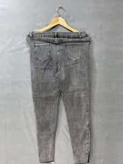 SHEIN Gray Cotton Jeans For Women Pant X Small