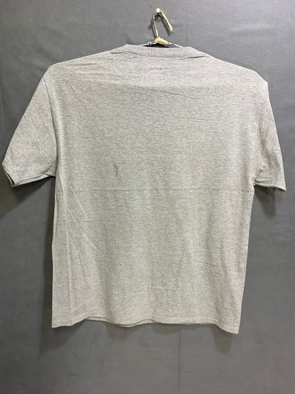 Champion Gray Cotton T Shirt For Men Small
