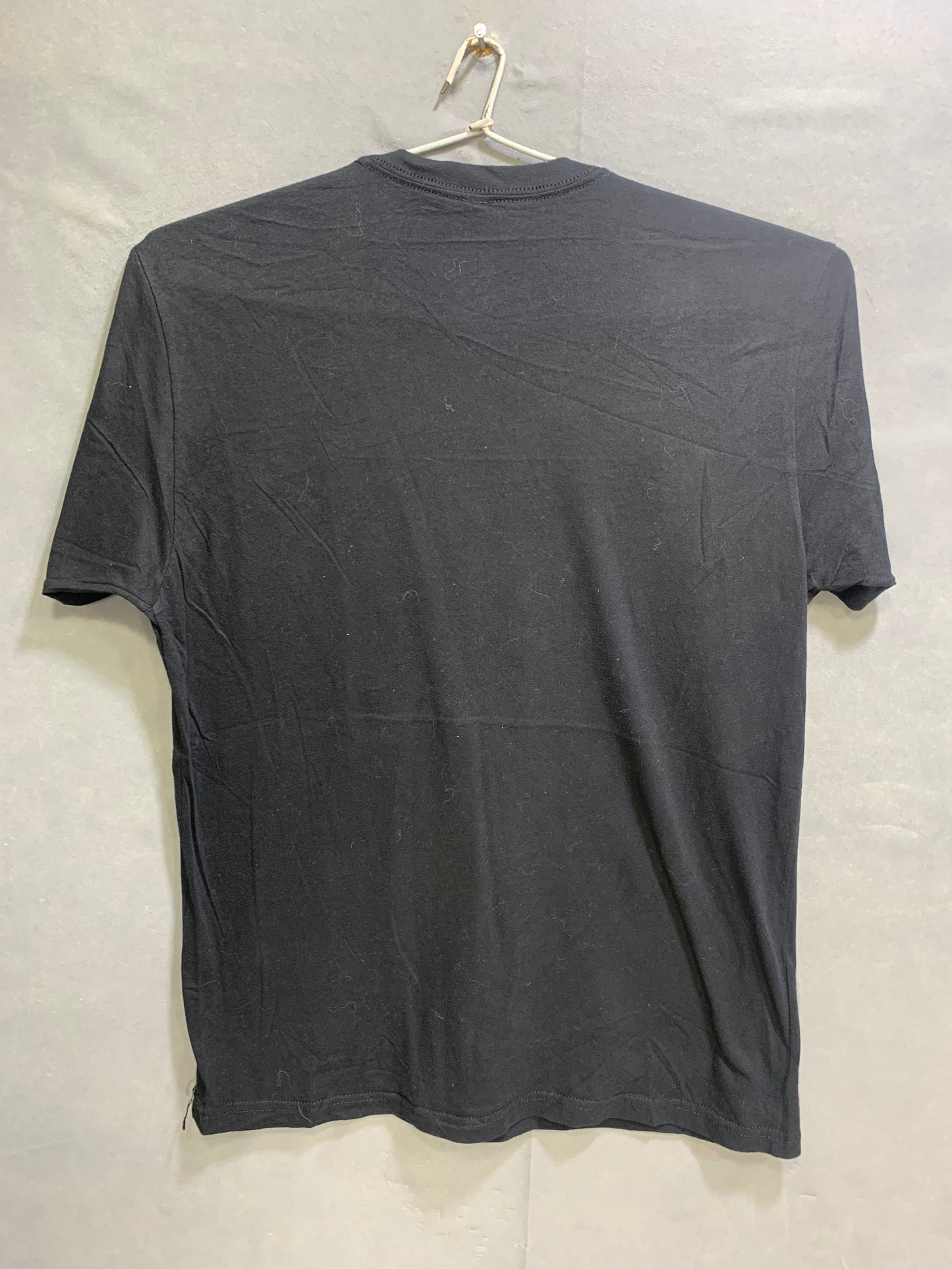 Next Level Black Cotton T Shirt For Men Large