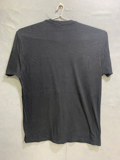 Next Level Black Cotton T Shirt For Men Large