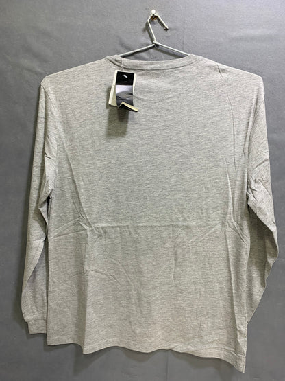 Adidas Gray Cotton T Shirt For Men Large