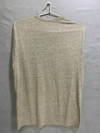 Russell Gray Cotton T Shirt For Men Large