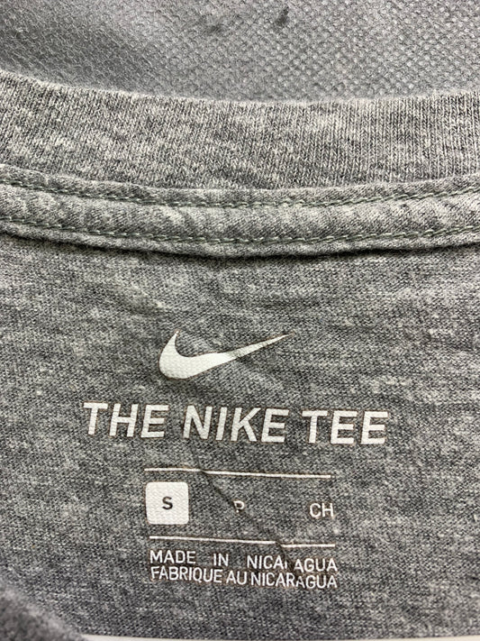 Nike The Tee Gray Cotton T Shirt For Men Small