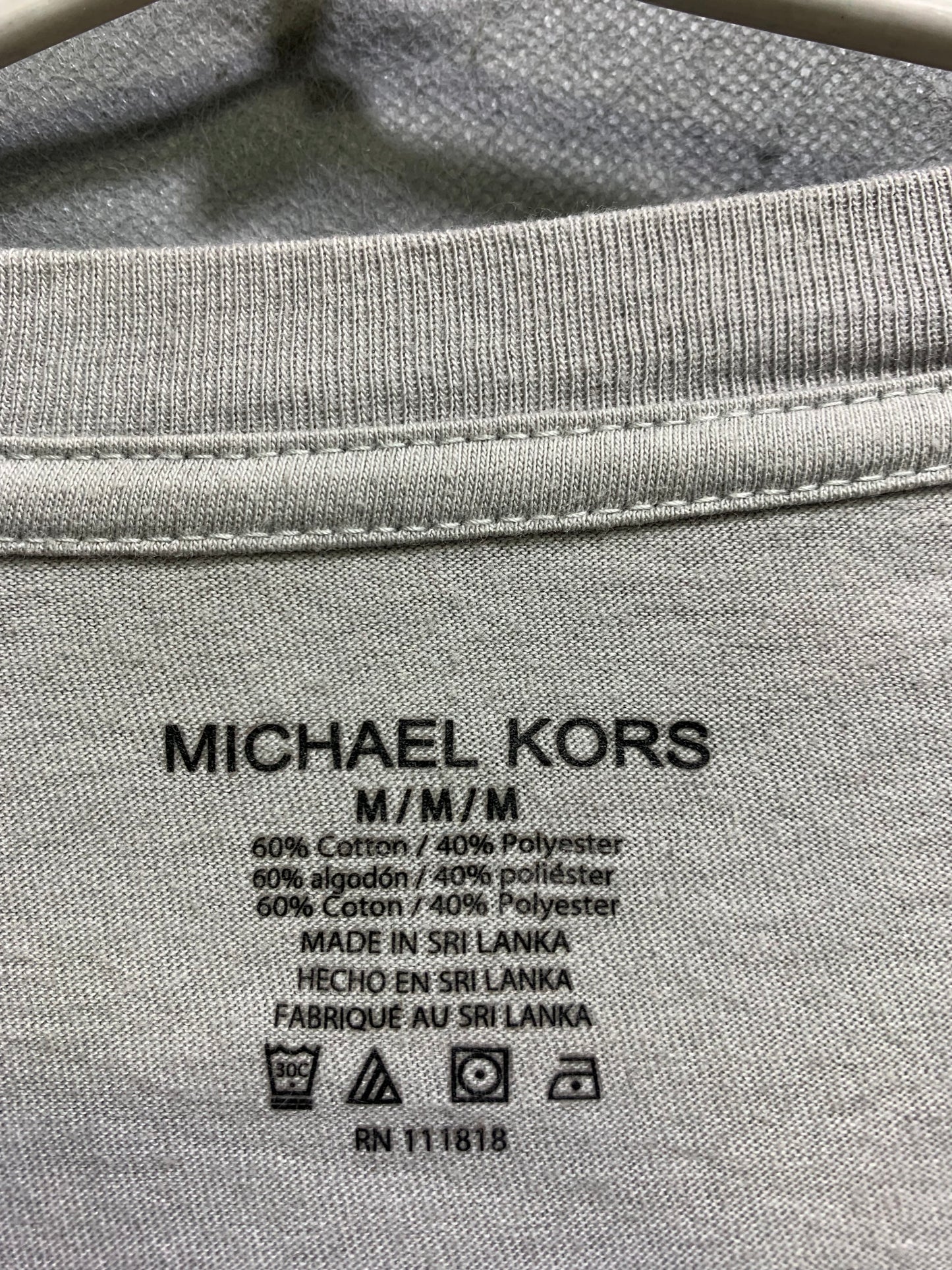Michael Kors Luxury Maroon Cotton T Shirt For Men Medium