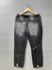 Preloved Labels Gray Denim For Women Pant Medium
