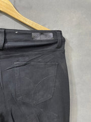 Calvin Klein Black Polyester Nylon For Women Pant Medium