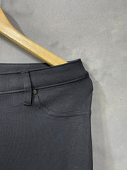 Calvin Klein Black Polyester Nylon For Women Pant Medium