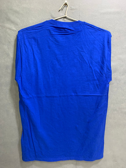 Fruit Fo The Loom Blue Cotton T Shirt For Men Medium