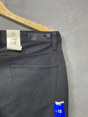 Calvin Klein Black Polyester Nylon For Women Pant Medium