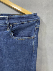 High Rise Skinny Blue Denim For Women Pant Medium