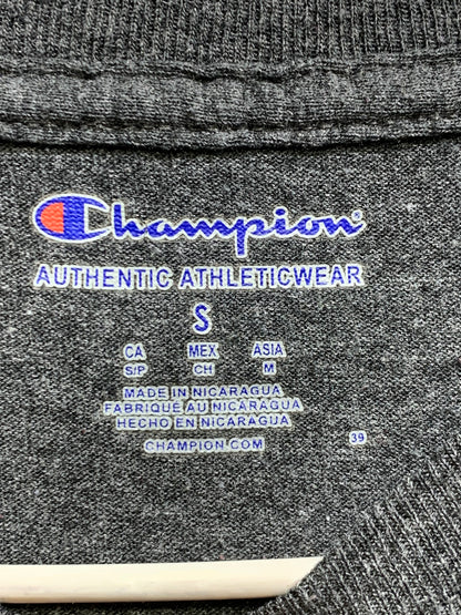 Champion Gray Cotton T Shirt For Men Small