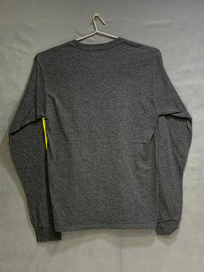 Champion Gray Cotton T Shirt For Men Small