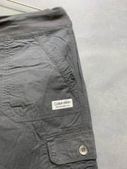 Calvin Klein Gray Cotton For Women Cargo Pant XX Large