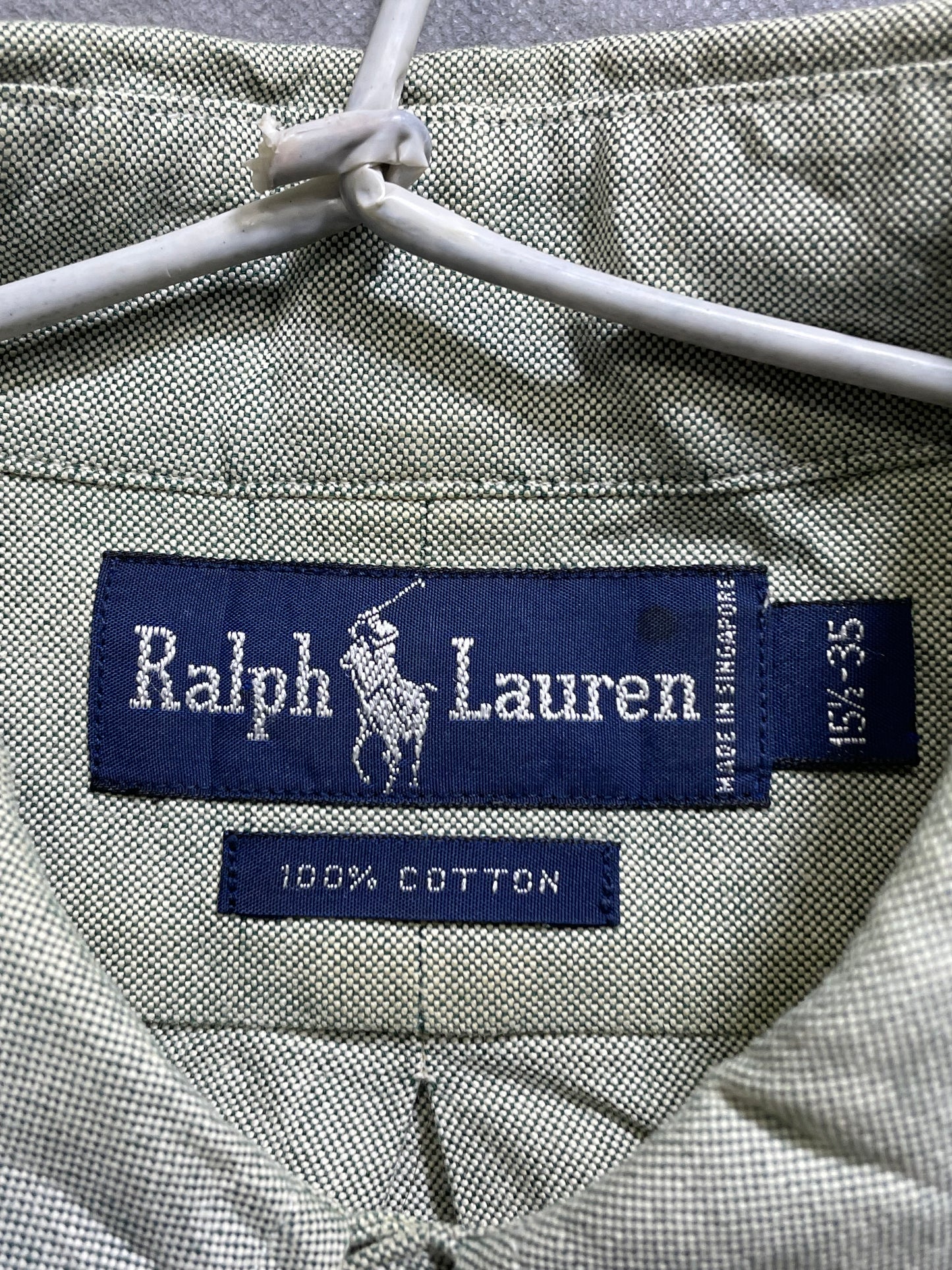 Polo Ralph Lauren Green Cotton Shirt For Men XL