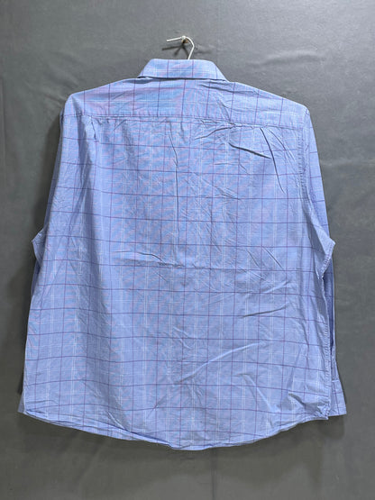 Tommy Hilfiger Blue Cotton Shirt For Men XXL