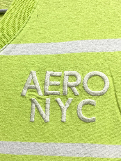 Aeropostale Branded Original Blue & White Cotton T Shirt For Men