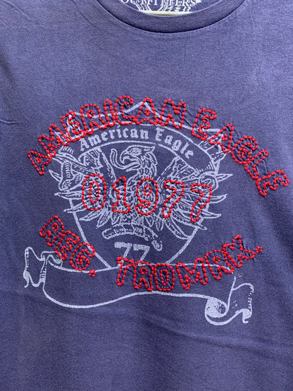 American Eagle Branded Original Red & Blue  Cotton T Shirt For Men
