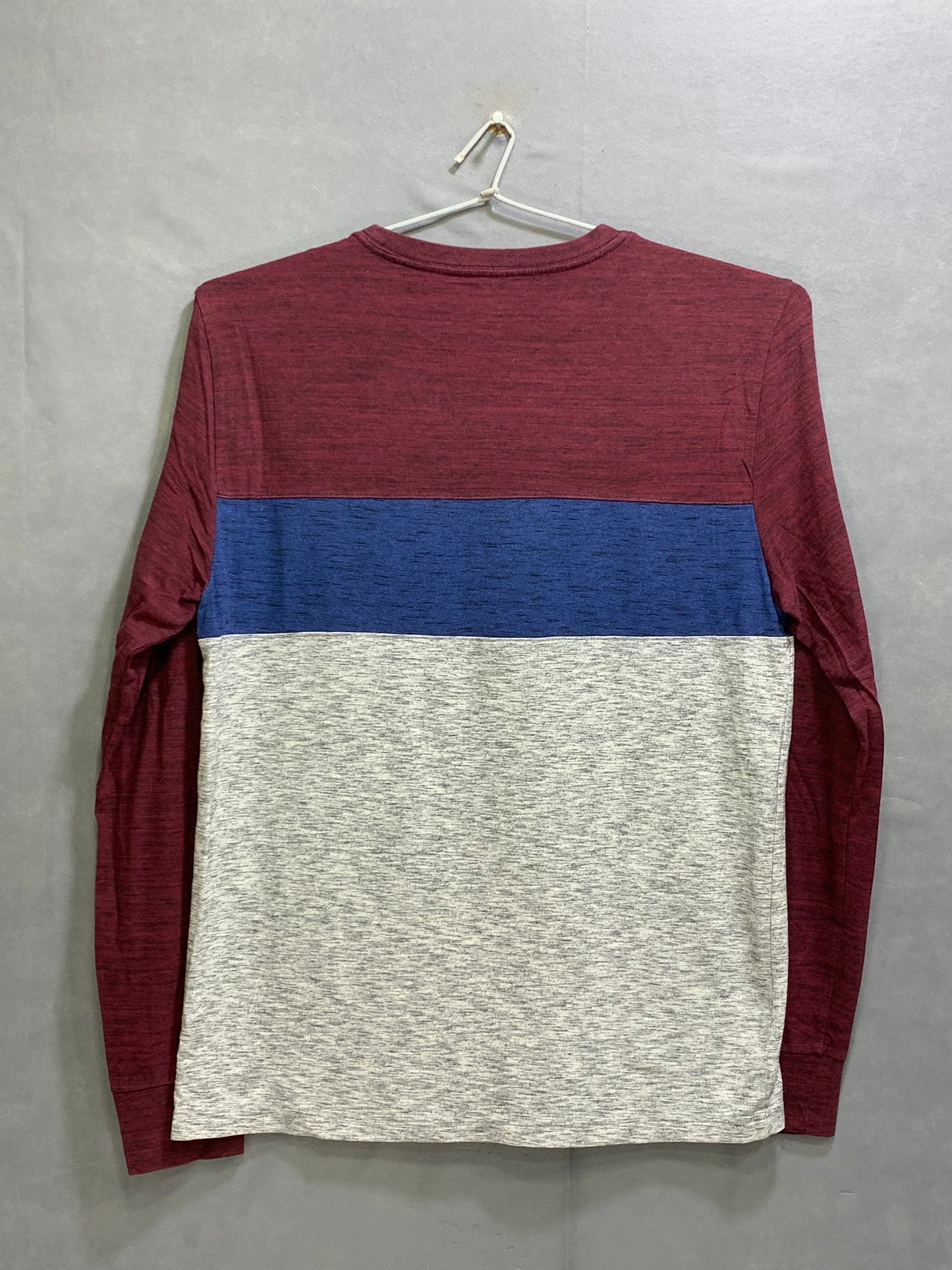 American Eagle Branded Original Gray & Maroon Cotton T Shirt For Men