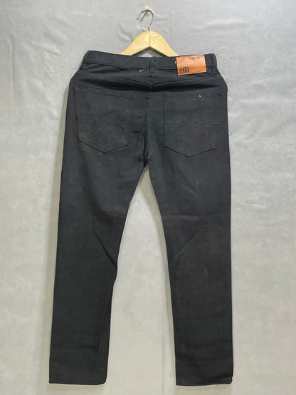 Rugby Road Black Cotton Jeans For Men XS