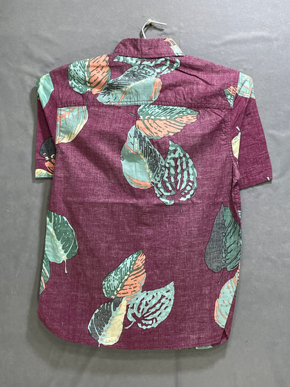 Mossimo Maroon Cotton Shirt For Men S