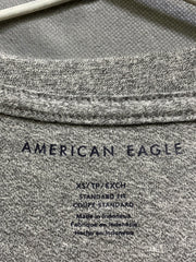 American Eagle Branded Original Gray Cotton T Shirt For Men