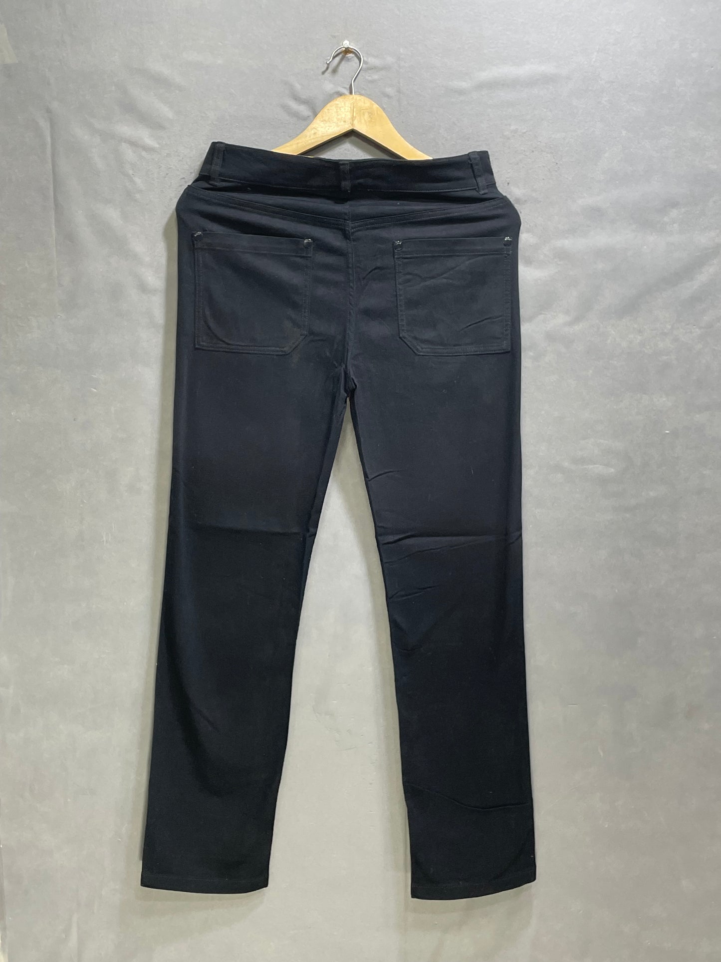 Maeve Maroon & Black Denim Jeans For Men XS