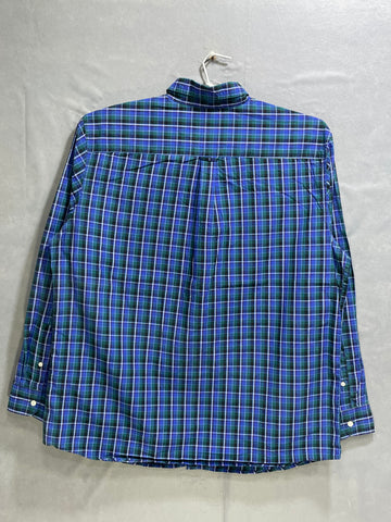 Chaps Blue Cotton Shirt For Men XL