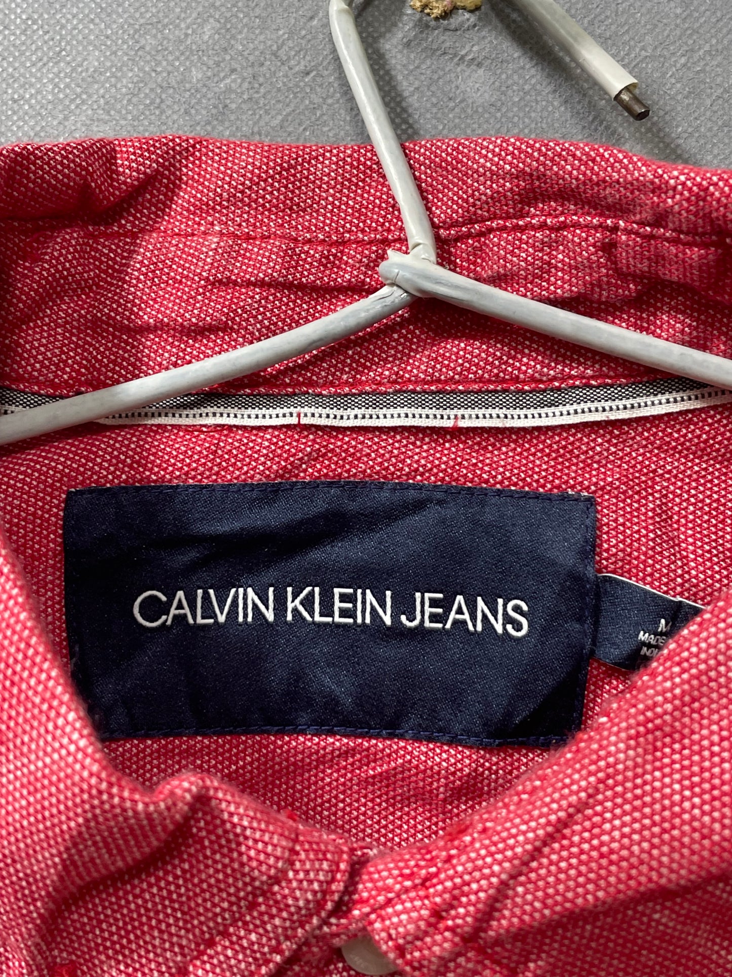Calvin Klein Jeans Pink Cotton Shirt For Men M
