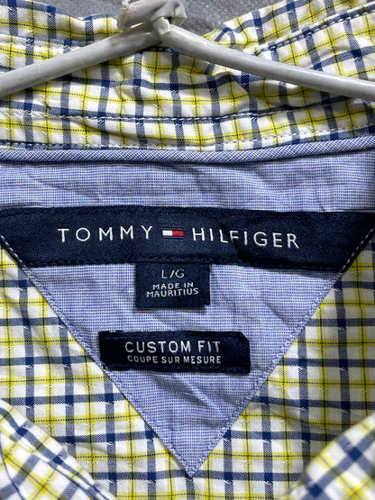 Tommy Hilfiger Yellow Cotton Shirt For Men L